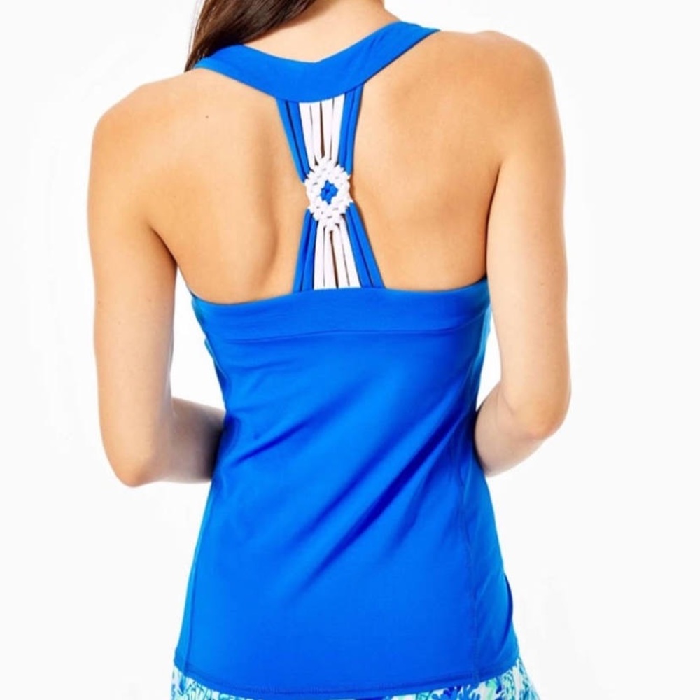 Lilly Pulitzer Pilar Luxletic Tank Blue M